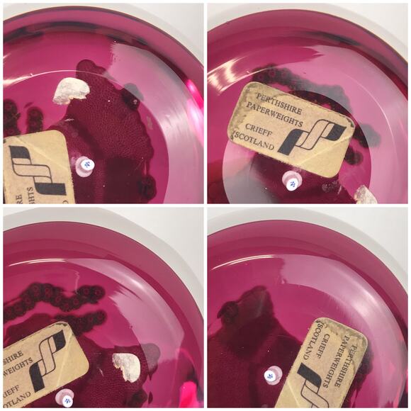 Perthshire 1977 Christmas Bells Closepack Millefiori Faceted Holiday Paperweight - Picture 14 of 14